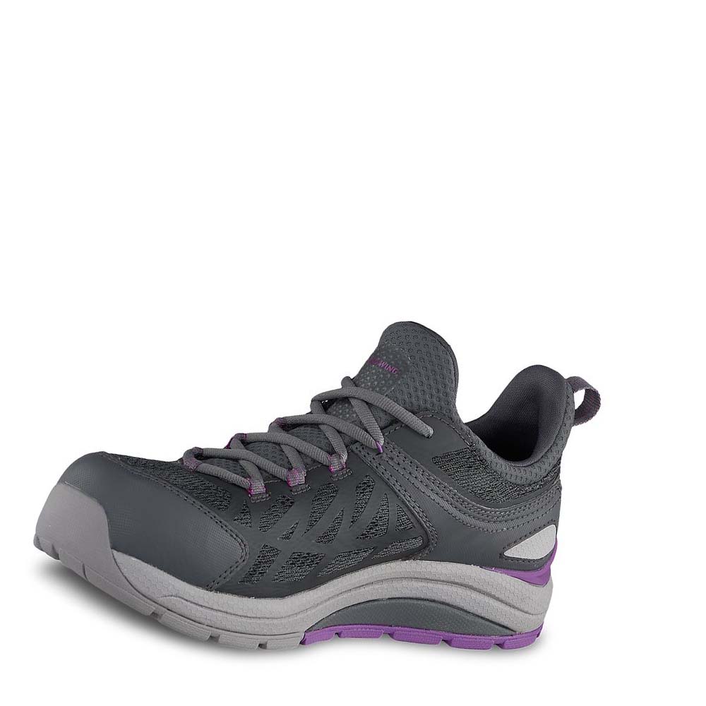 Red Wing CoolTech™ Safety Toe Athletic Work Women's Safety Shoes Grey / Purple | ZA 117MQZ